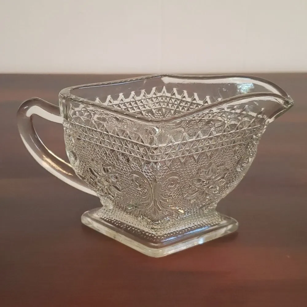 Lovely Vintage Pressed Glass Creamer
